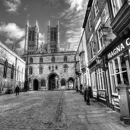 Magna Carta, Lincoln Cathedral, Black And White by Paul Thompson