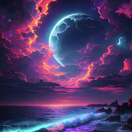 Magnificent Oceanic Moon by LMzKone --