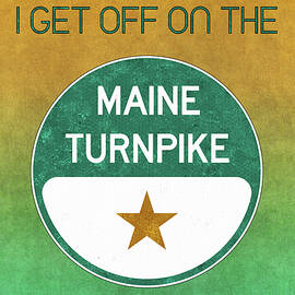 Maine Turnpike Travels by Enzwell Designs