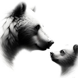 Mama Bear by Paws n Claws Art