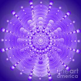 Mandala  Healing Violet Light by Sarah Niebank