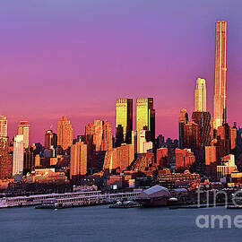 Manhattan West Side Sundown by Regina Geoghan
