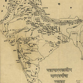 Map of India by Vintage Maps
