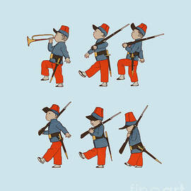 marching little boys  by Madame Memento