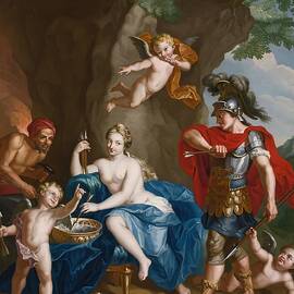 Mars Venus And Vulcan  The Forge Of Vulcan  art by John Singleton Copley American
