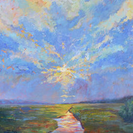 Marsh At Dusk by Julie Brayton