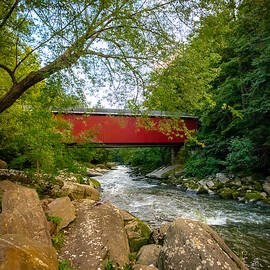 McConnells Mill Covered Bridge by Holly April Harris