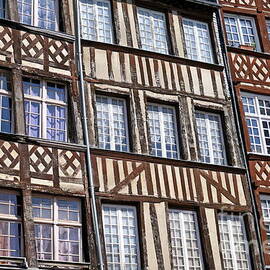 Medieval house fronts, Rennes  by Paul Boizot