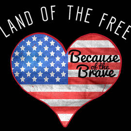 Memorial Day Shirt Land Of The Free by Flippin Sweet Gear