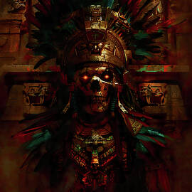 Mictlantecuhtli, Lord of the Underworld, 01 by AM FineArtPrints