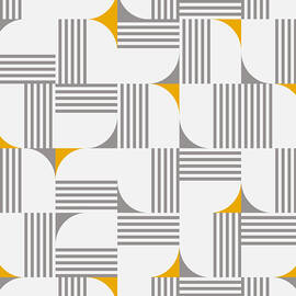 MID CENTURY MODERN Geometric Dynamic Triangle and Stripes Pattern minimal  by BONB Creative