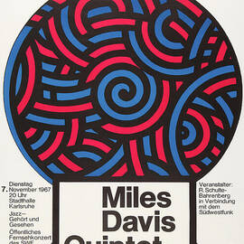 Miles Davis Quintet 1967 German Concert Poster by Pulp Poster