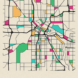 Saint Paul, Minnesota City Map by Inspirowl Design