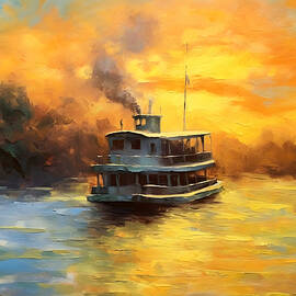 Mississippi River Boat by Chris Rutledge