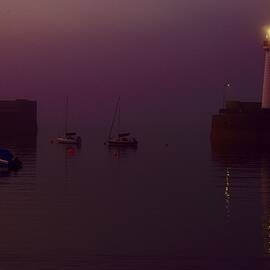 Donaghadee Misty Harbour Sunset  by Neil R Finlay
