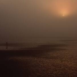 Misty Donaghadee Sunset Beach  by Neil R Finlay
