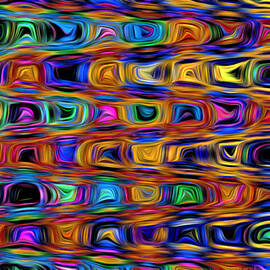 Mod Psychedelic Pattern - Abstract by RONALD MILLS