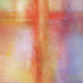 Modern Cross Painting by Terry Davis