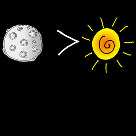 Moon Is Greater Than The Sun Total Solar Eclipse by Flippin Sweet Gear