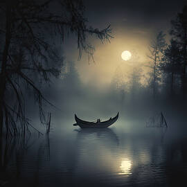 Moonlight Reverie - Dreamy Art by Lourry Legarde