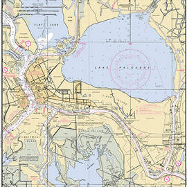 MORGAN CITY LOUISIANA, NOAA CHART 11354_2 by Nautical Chartworks
