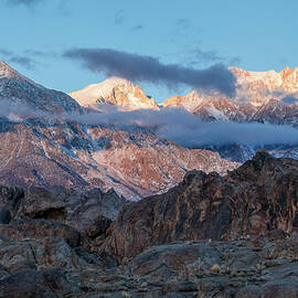 Morning Light on the Sierra Nevada Mountains by Lindley Johnson