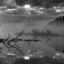 Morning Reflections - BW by Michael R Anderson