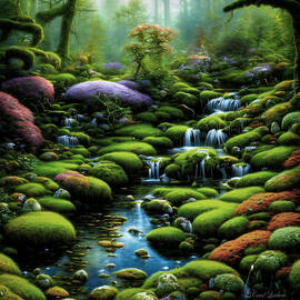 Moss and water fantasy by Carol Lowbeer