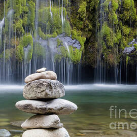 Mossbrae Falls Cairn by Suzanne Luft
