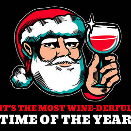 Most Wine Derful Time of the Year Funny Christmas Santa by Flippin Sweet Gear