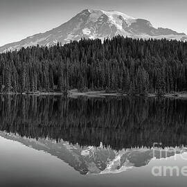 Mount Rainier in Black and White by Henk Meijer Photography