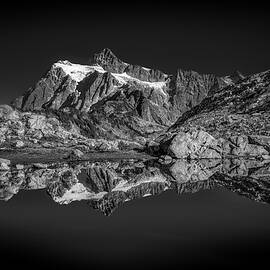 Mount Shuksan reflection in a small Alpine Lake