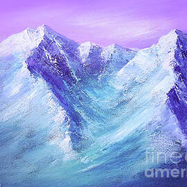 Mountain Painting for Fathers Day  by Yoonhee Ko