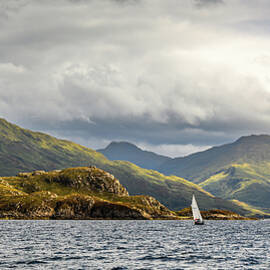 Mountains of Loch Nevis by David Hart