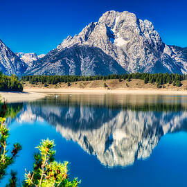 Mt Moran in the grand Tetons by Bruce Block