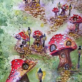 Mushroom Village  by Sharron Knight