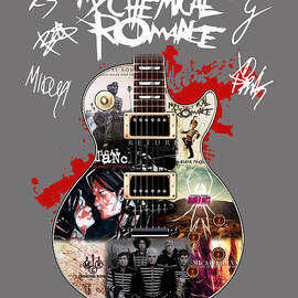 My Chemical Romance Electric Guitar Signatures Album Covers Of My Chemical 