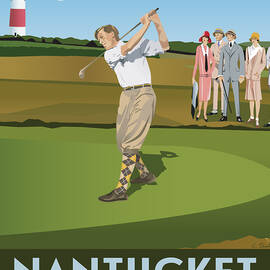 Nantucket Golfer by Christopher Sheehan