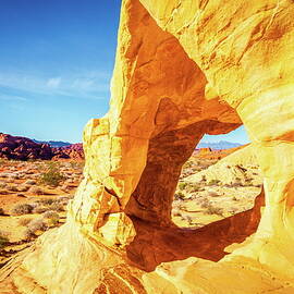 Natural Arch in Valley of Fire by Alexey Stiop
