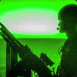 Navy Petty Officer provides security by Celestial Images
