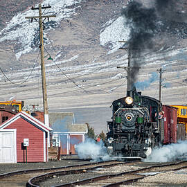 Nevada Northern Railway #81 at Ely NV by Jim Pearson