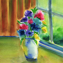 New Flowers By The Window by Frank Bright