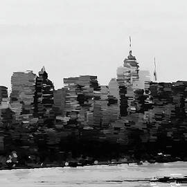 New York city in black and white by Gradify Creations