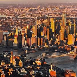 New York City in golden light by Thomas Brewster