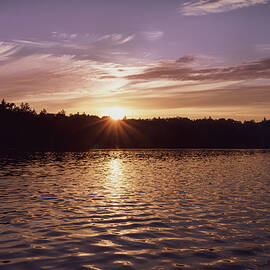 Nicks Lake Sunset Paddle by Linda MacFarland
