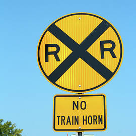 No Train Horn Sign by Cynthia Guinn