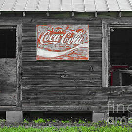 Nostalgic and Weathered Enjoy Coca Cola Sign by Dale Powell