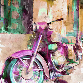 Nostalgic Vintage Motorcycle by Marian Voicu