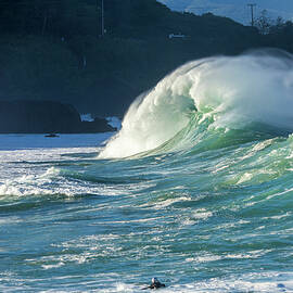 Oahu HI Waimea Bay North Shore Waves Surfing Seascape Art by Reid Callaway