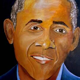 Obama Painting by Irving Starr